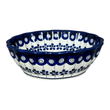 Bowl, Round, Scalloped, 6.25" in "Petite Floral Peacock" by Zaklady | Y1891A-A166A