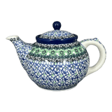 Teapot, 1.2 Liter in "Ring of Green" by Ceramika Artystyczna | A060-1479X