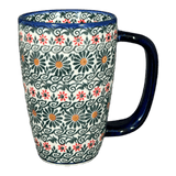 Mug, Cafe, 16 oz in "Garden Breeze" by Andy | NDA40-A48