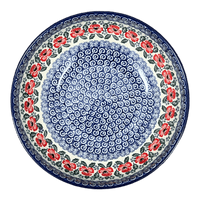 A picture of a Polish Pottery Bowl, Round, Serving, 10.5" in "Rosie's Garden" by Ceramika Artystyczna | AC36-1490X as shown at PolishPotteryOutlet.com/products/10-5-serving-bowl-rosies-garden-ac36-1490x