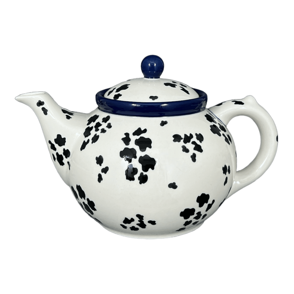 Teapot, 1.2 Liter in "Cowabunga - Blue Rim" by Ceramika Artystyczna | A060-2417X