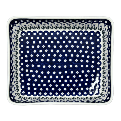 Baker, Lasagna Pan, 10.25" x 12.75" in "Tulip Dot" by Ceramika Artystyczna | A406-377Z