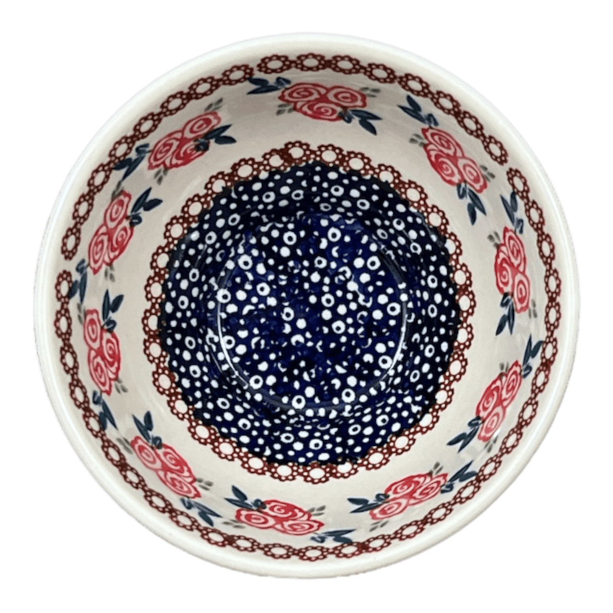 Bowl, Round, Fancy, 5.5" in "Parade of Roses" by Manufaktura | C018T-MCR1