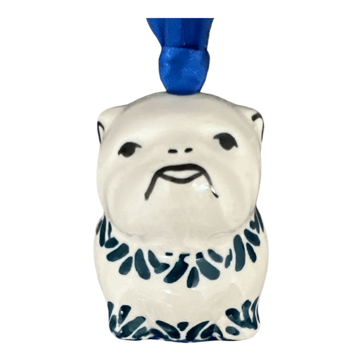 Ornament, Bulldog, 2.25" in "Forget Me Not" by Manufaktura | K145T-ASS