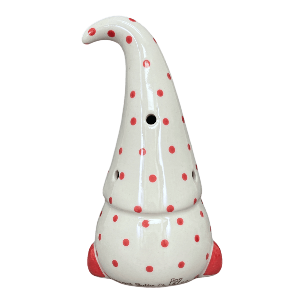 Luminary, Gnome, 8.5" Large in "Dotted Reds" by Galia | GAD41-PG3