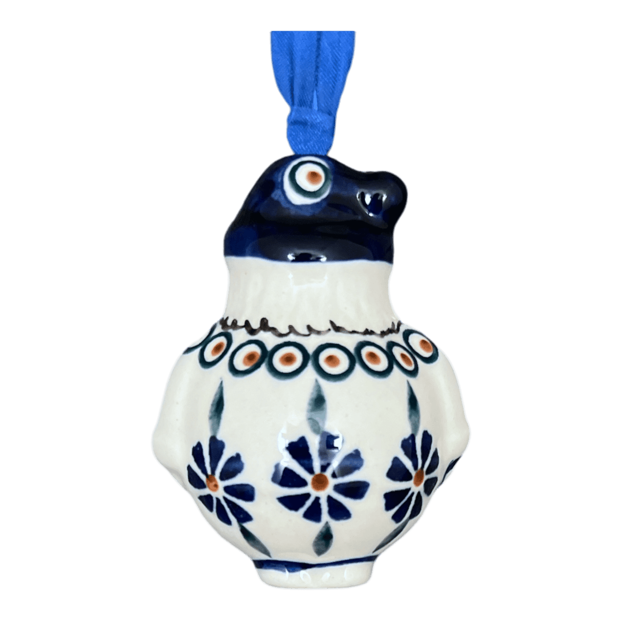 Ornament, Santa, 2.5" in "Floral Peacock" by Manufaktura | K144T-54KK