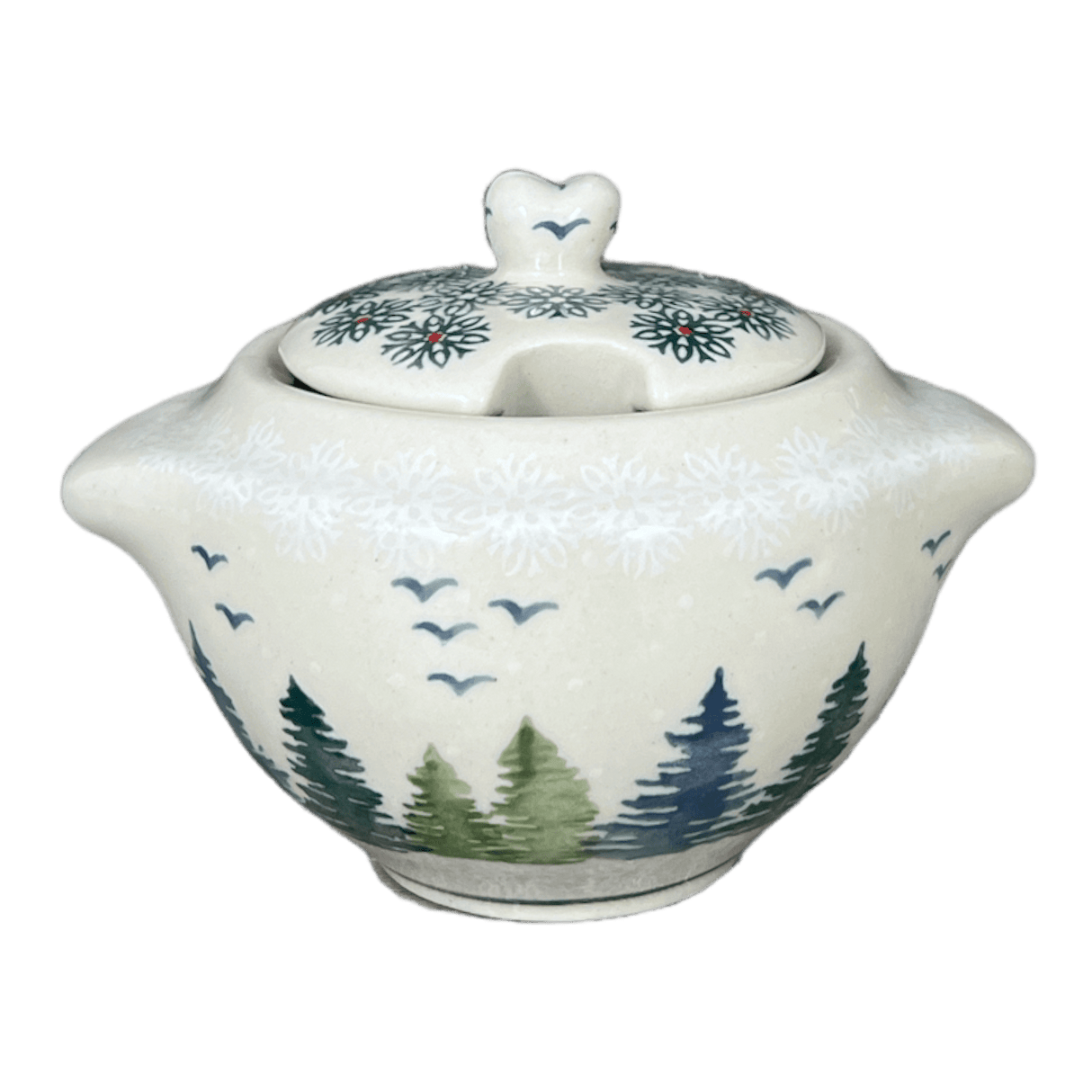 Bowl, Round, Sugar Bowl, 3" in "Pine Forest" by Manufaktura | C003S-PS29