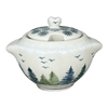 Polish Pottery 3" Sugar Bowl (Pine Forest) | C003S-PS29 at PolishPotteryOutlet.com