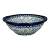 Polish Pottery Colander, 10" in "Spring Swirl" by Zaklady | Y1183A-A1073A at PolishPotteryOutlet.com