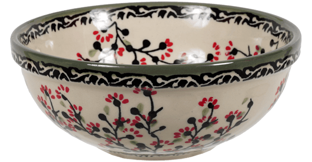 Bowl, Round, 6" in "Cherry Blossoms - Solid Rim" by Manufaktura | M089S-DPGJA