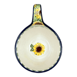 Bowl, Round, Loop Handle, 16 oz in "Sunflower Field" by Ceramika Artystyczna | A845-U4737