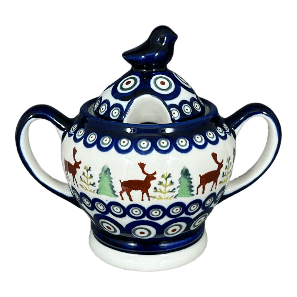 Bowl, Bird, Sugar Bowl, 11 oz in "Evergreen Moose" by Zaklady | Y1234-A992A