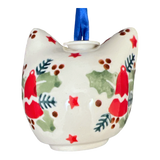 Ornament, Cat Head in "Evergreen Bells" by Manufaktura | K142U-PZDG