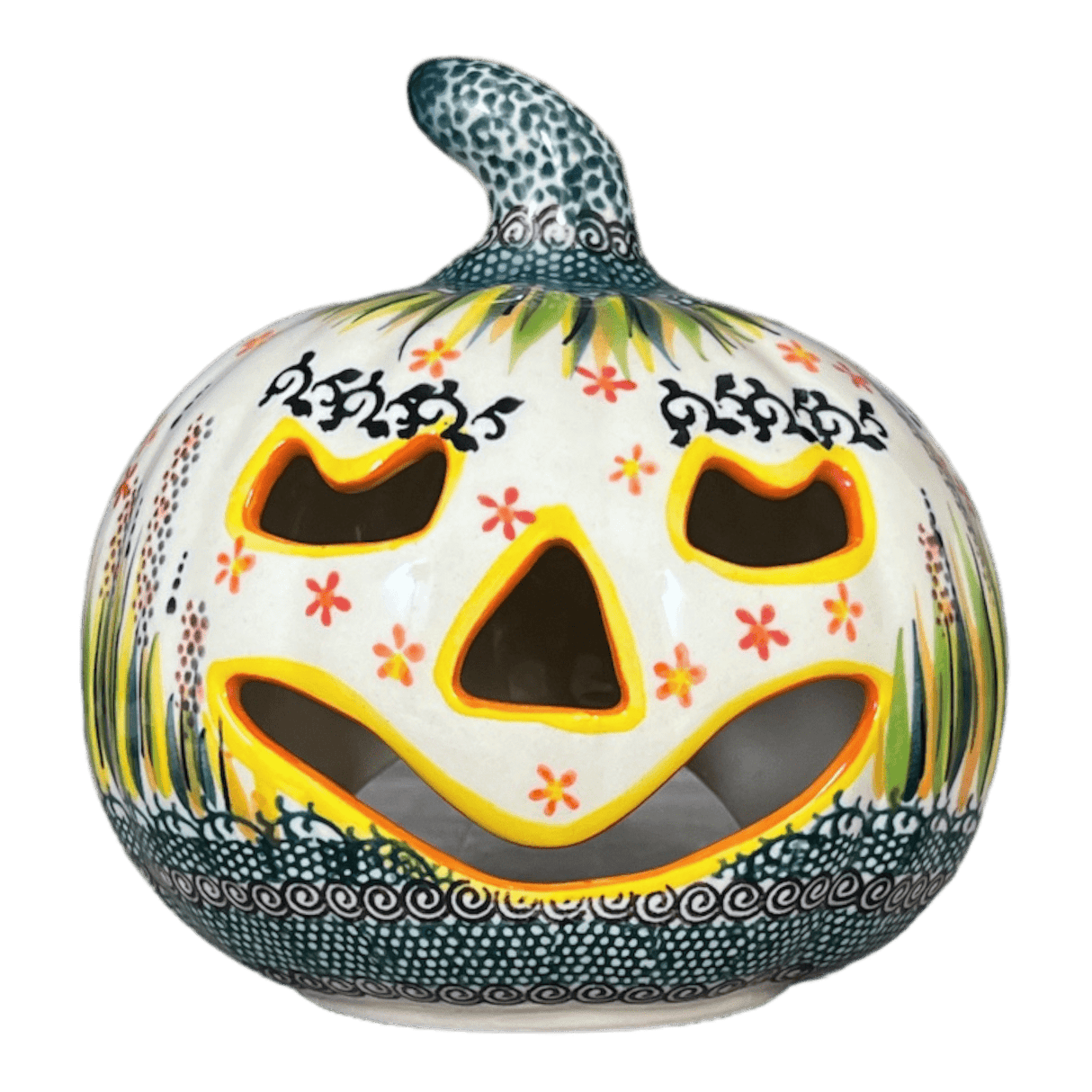 Luminary, Jack-O-Lantern, 5.75" in "Morning Meadow" by Galia | GAD33-ULA