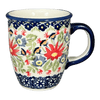 Polish Pottery Mug, Mars Mug, 10oz Small in "Floral Fantasy" by Manufaktura | K081S-P260 at PolishPotteryOutlet.com