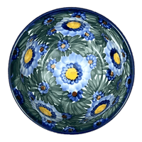 A picture of a Polish Pottery Bowl, Round, 6", WR (WR12B) in "Impressionist's Dream" by W.R. Ceramika | WR12B-AB3 as shown at PolishPotteryOutlet.com/products/6-bowl-impressionists-dream-wr12b-ab3