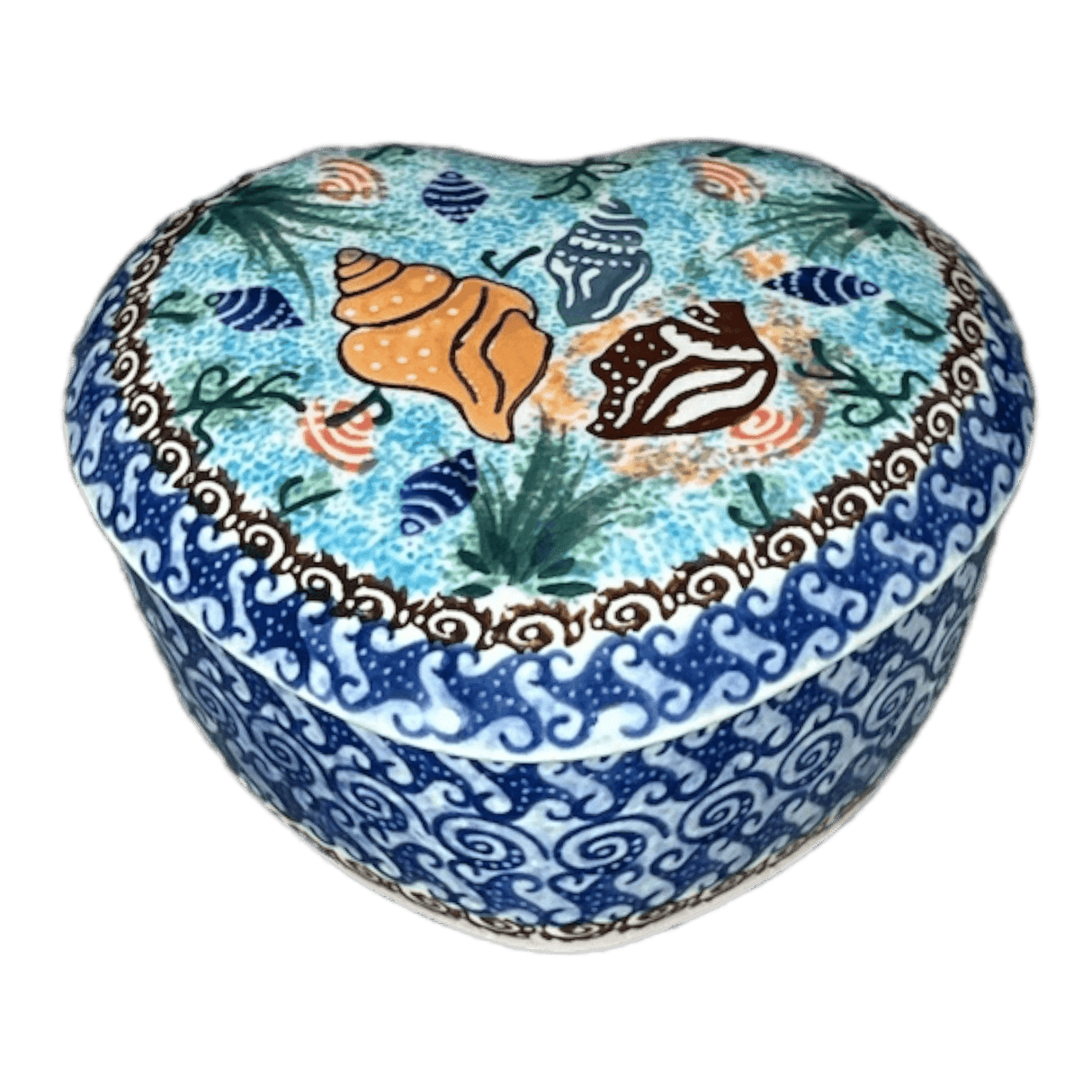 Heart Box, 4.5" in "Poseidon's Treasure" by Ceramika Artystyczna | A143-U1899