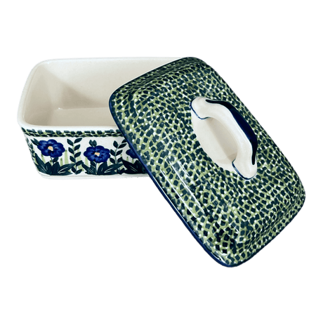 Butter Box, 5.75" x 4.25" in "Bouncing Blue Blossoms" by Manufaktura | M078U-IM03