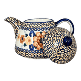 Teapot, 0.9 Liter in "Bouquet in a Basket" by Manufaktura | C005S-JZK