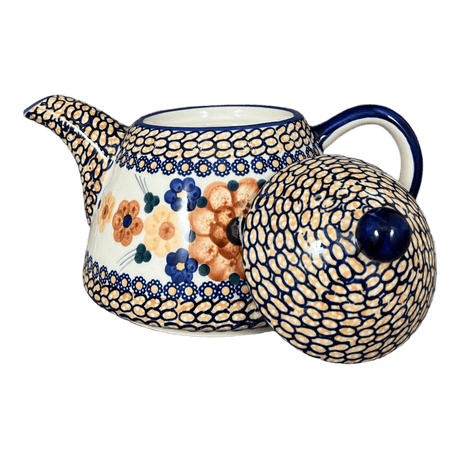 Teapot, 0.9 Liter in "Bouquet in a Basket" by Manufaktura | C005S-JZK