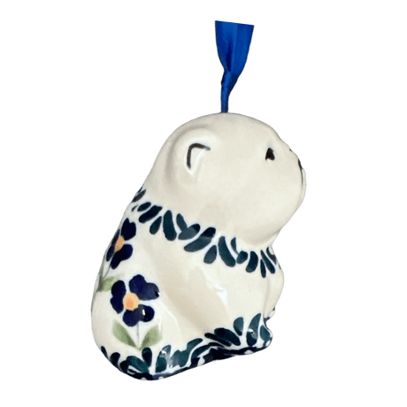 Ornament, Bulldog, 2.25" in "Forget Me Not" by Manufaktura | K145T-ASS