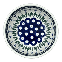 A picture of a Polish Pottery Bowl, Round, Deep, 5.5" in "Tulip Dot" by Ceramika Artystyczna | A986-377Z as shown at PolishPotteryOutlet.com/products/5-5-deep-bowl-tulip-dot-a986-377z