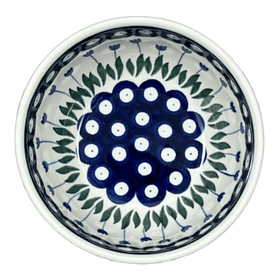 Polish Pottery Bowl, Round, Deep, 5.5" in "Tulip Dot" by Ceramika Artystyczna | A986-377Z Additional Image at PolishPotteryOutlet.com