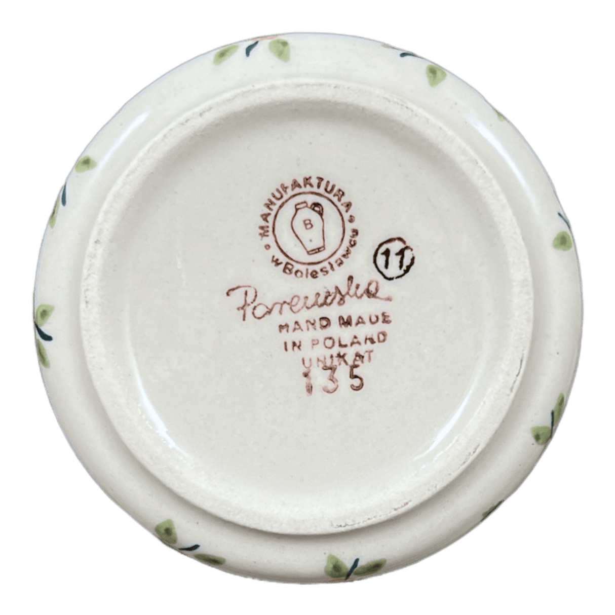 Butter Crock, 4.5" in "Mediterranean Blossoms" by Manufaktura | M136S-P274