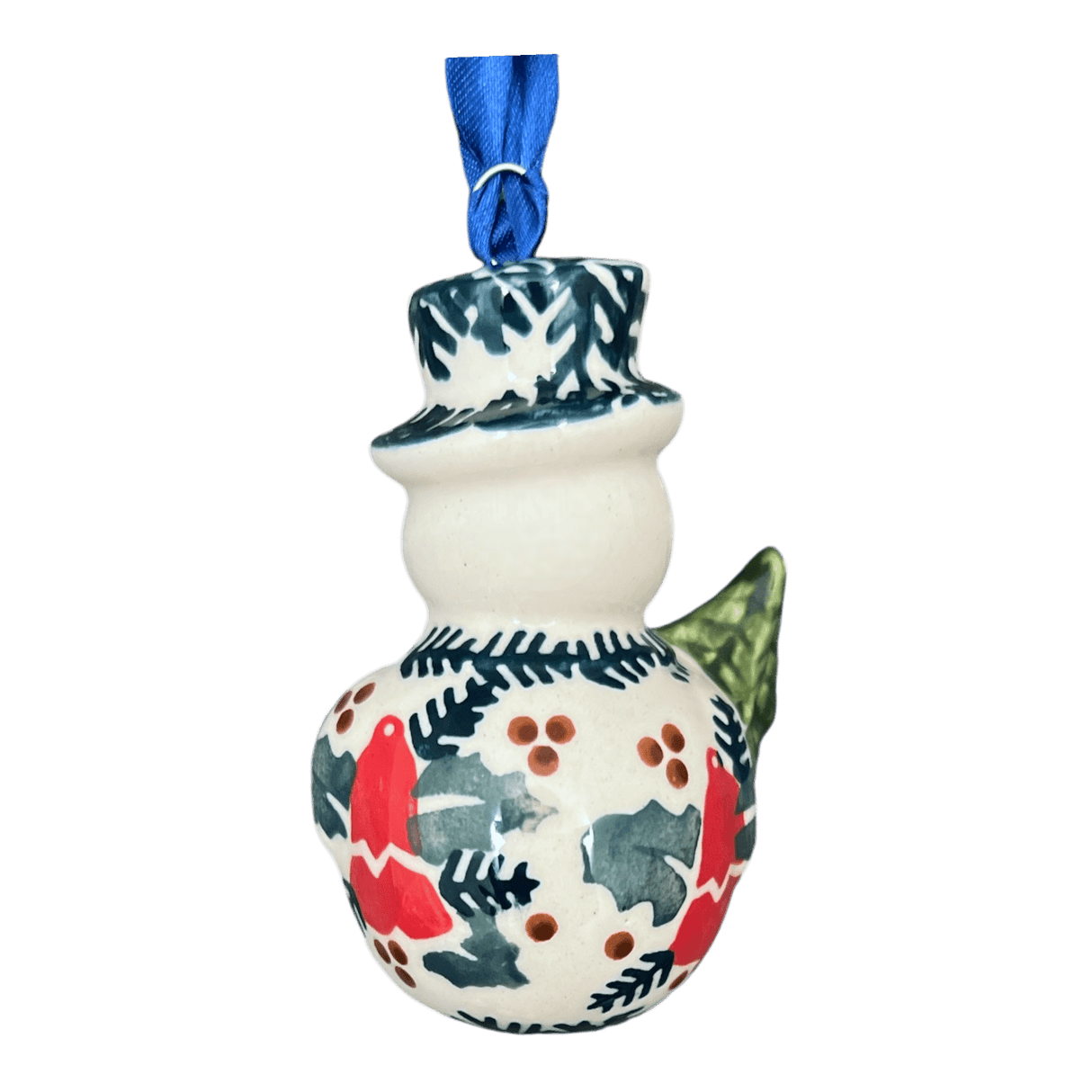 Ornament, Snowman with Tree, 2" in "Evergreen Bells" by Manufaktura | K143U-PZDG