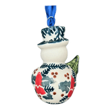 Ornament, Snowman with Tree, 2" in "Evergreen Bells" by Manufaktura | K143U-PZDG