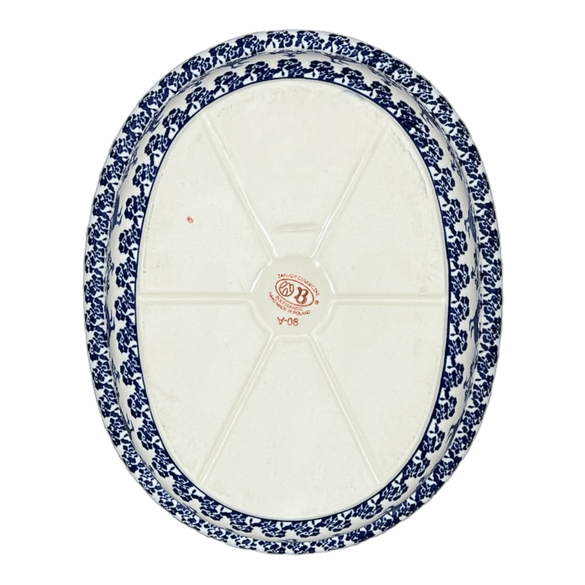 Baker, Covered, 12.5" x 10" Large in "Rooster Blues" by Zaklady | Y1158-D1149