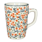 Mug, Pluton Mug, 12 oz in "Peach Blossoms" by Manufaktura | K096S-AS46