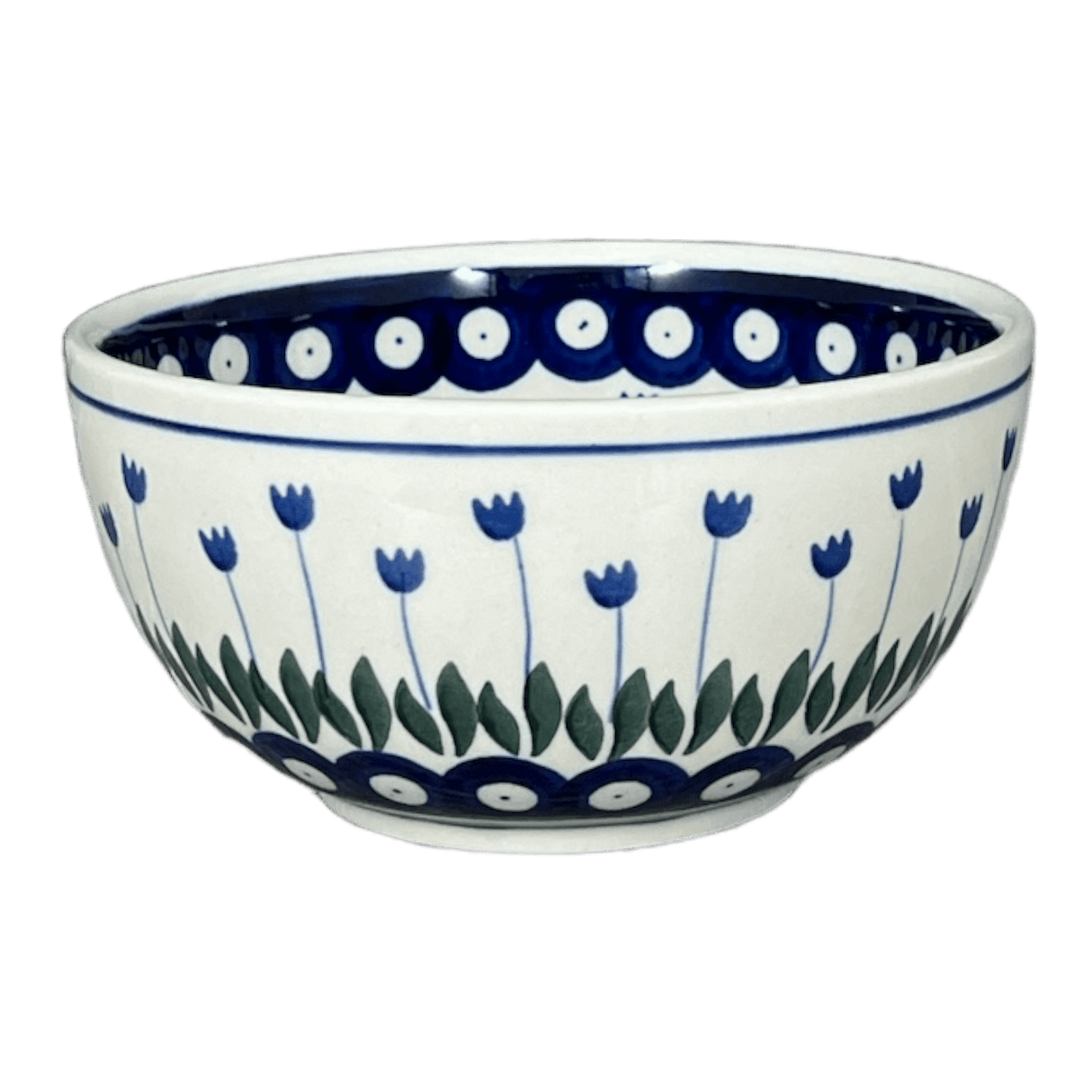 Bowl, Round, Deep, 5.5" in "Tulip Dot" by Ceramika Artystyczna | A986-377Z