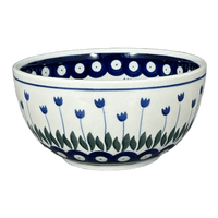 A picture of a Polish Pottery Bowl, Round, Deep, 5.5" in "Tulip Dot" by Ceramika Artystyczna | A986-377Z as shown at PolishPotteryOutlet.com/products/5-5-deep-bowl-tulip-dot-a986-377z