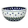 Polish Pottery Bowl, Round, Deep, 5.5" in "Tulip Dot" by Ceramika Artystyczna | A986-377Z at PolishPotteryOutlet.com