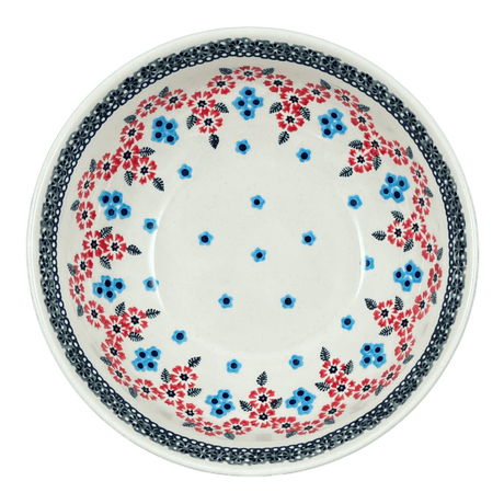 Bowl, Round, 8.5" in "Floral Symmetry" by Manufaktura | M135T-DH18