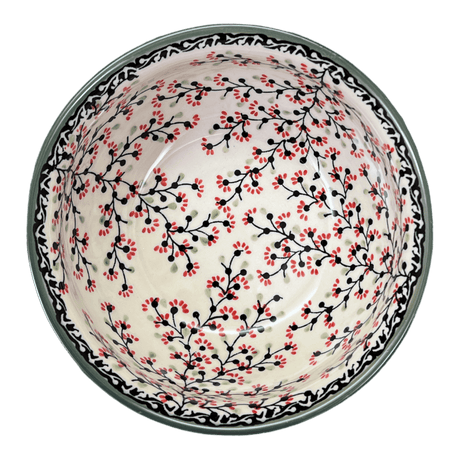 Bowl, Round, 7.75" in "Cherry Blossoms - Solid Rim" by Manufaktura | M085S-DPGJA