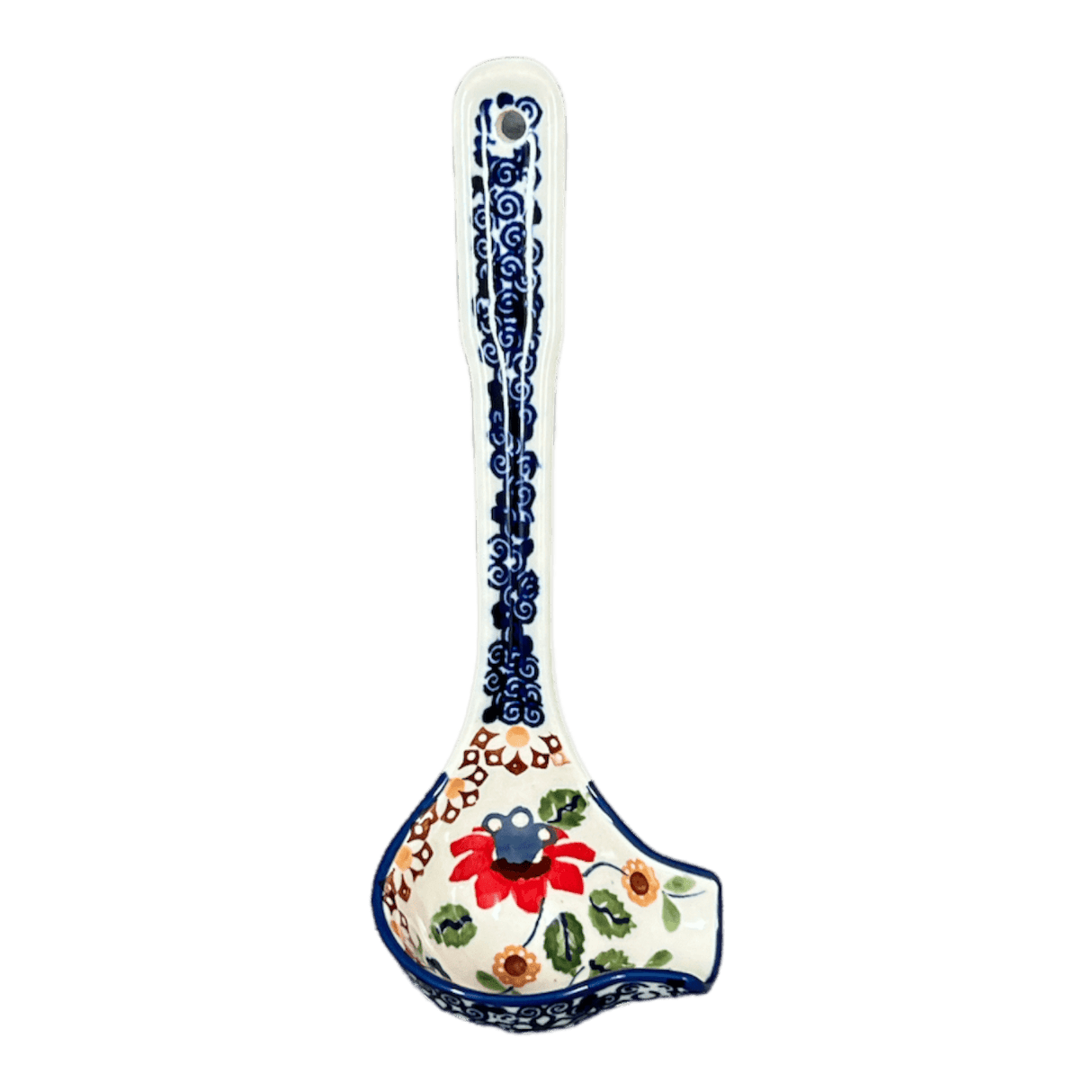 Ladle, Gravy, 7.5" in "Mediterranean Blossoms" by Manufaktura | L015S-P274