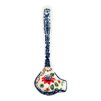 A picture of a Polish Pottery Ladle, Gravy, 7.5" in "Mediterranean Blossoms" by Manufaktura | L015S-P274 as shown at PolishPotteryOutlet.com/products/7-5-gravy-ladle-mediterranean-blossoms-l015s-p274