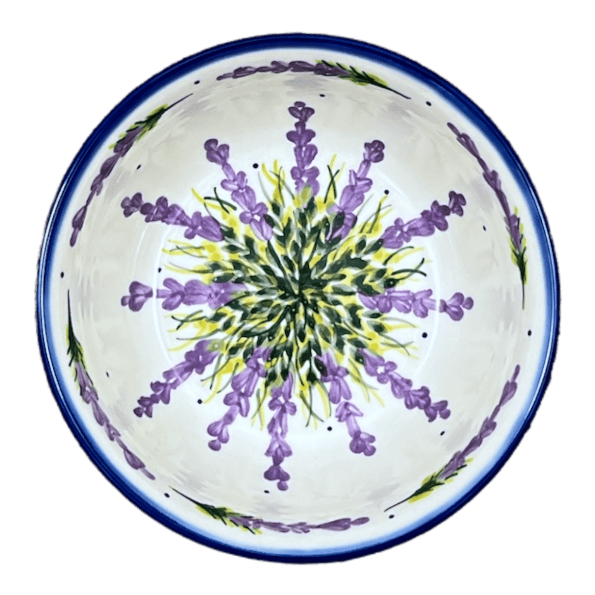 Bowl, Round, 7", WR (WR12C) in "Lavender Fields" by W.R. Ceramika | WR12C-BW4