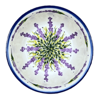 A picture of a Polish Pottery Bowl, Round, 7", WR (WR12C) in "Lavender Fields" by W.R. Ceramika | WR12C-BW4 as shown at PolishPotteryOutlet.com/products/7-bowl-lavender-fields-wr12c-bw4