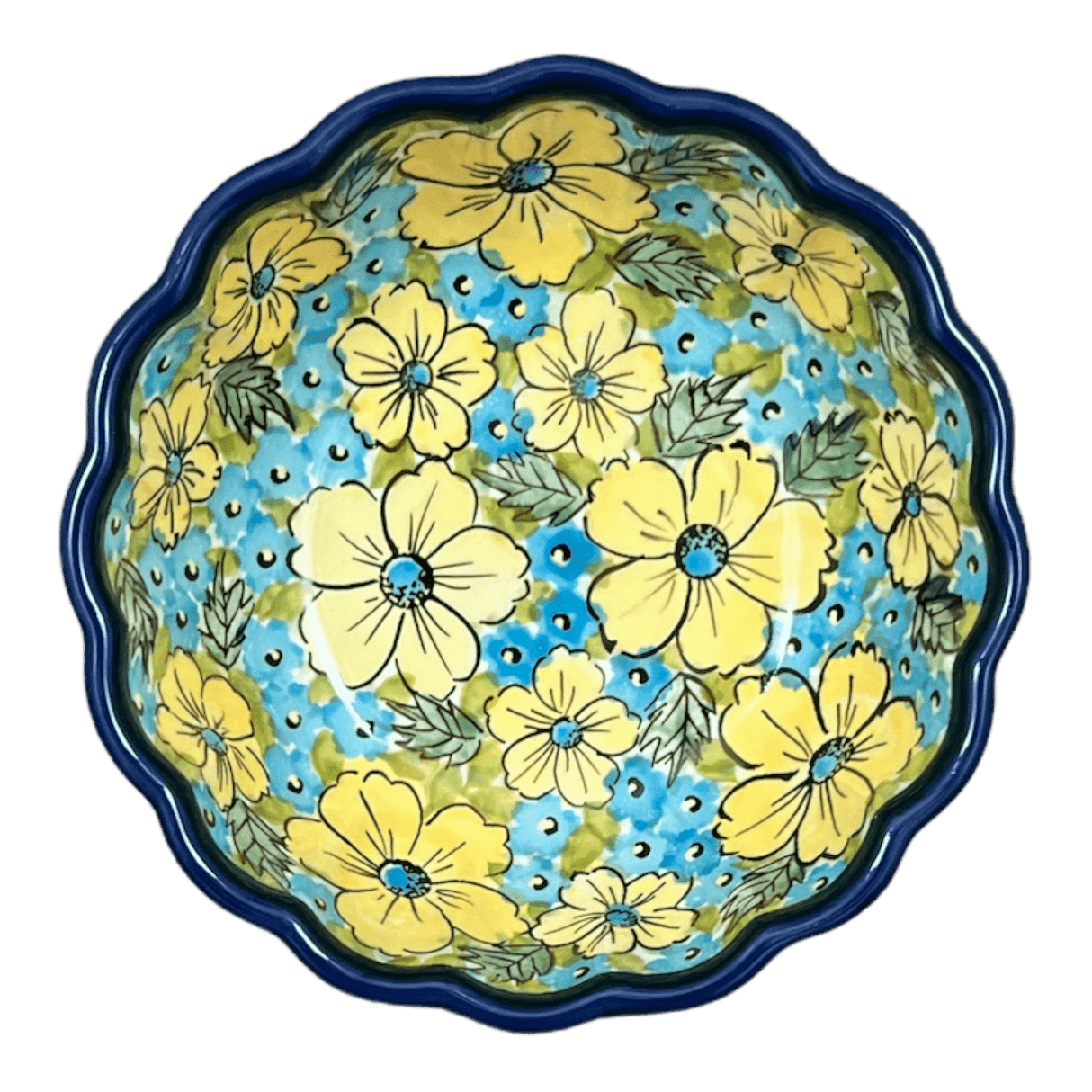 Bowl, Round, Blossom, 6" in "Sunny Meadow" by Zaklady | Y1945A-ART332