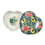 Heart Box, 4.5" in "Tropical Love" by Ceramika Artystyczna | A143-U4705