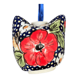 Ornament, Cat Head in "Poppies & Posies" by Manufaktura | K142S-IM02