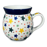 Mug, Belly Mug, 16 oz Large in "Star Shower" by Ceramika Artystyczna | A073-359X