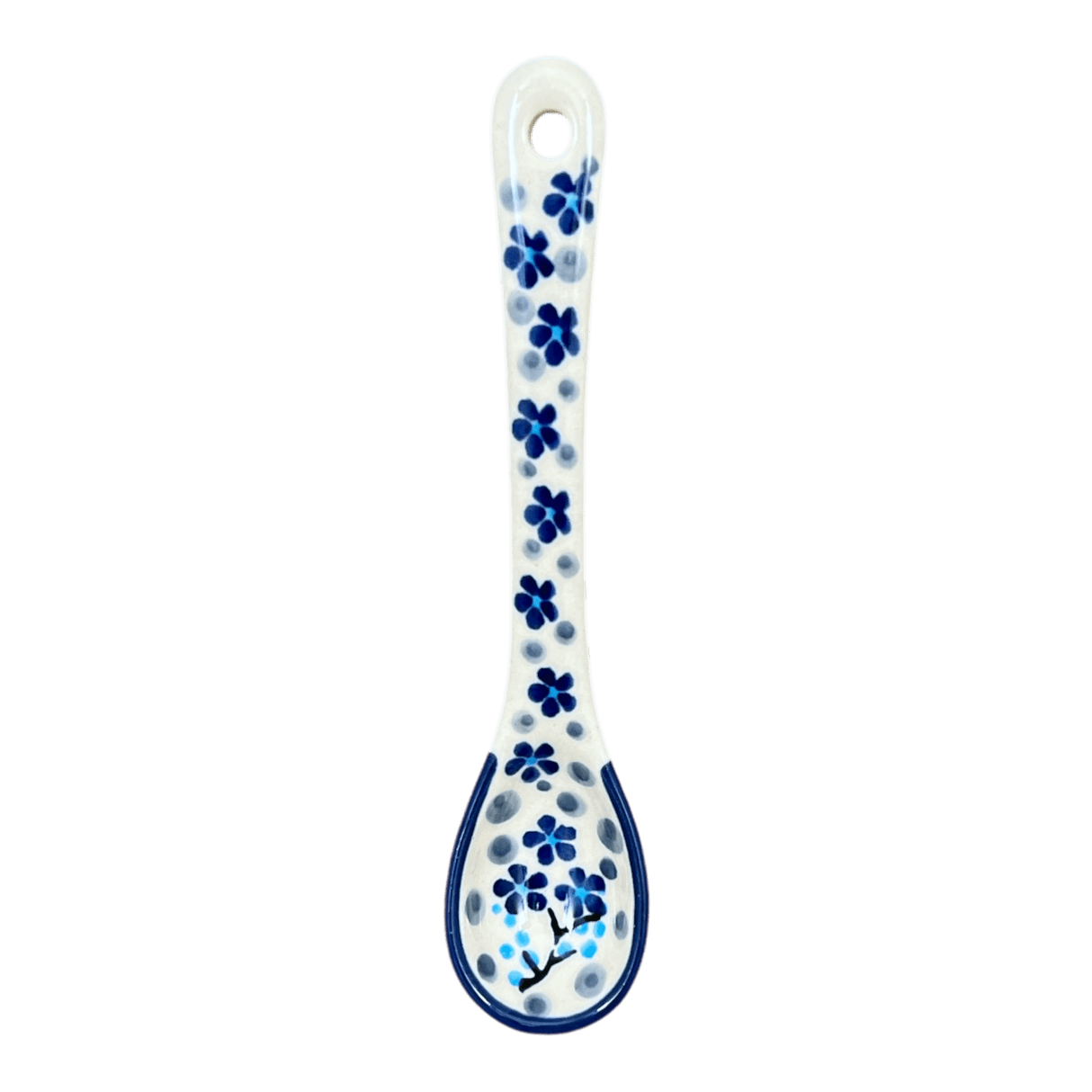 Spoon, Sugar, 5" in "Scattered Blues" by Manufaktura | L001S-AS45