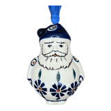 Ornament, Santa, 2.5" in "Floral Peacock" by Manufaktura | K144T-54KK