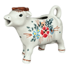 Polish Pottery Cow Creamer (Country Pride) | D081T-GM13 at PolishPotteryOutlet.com