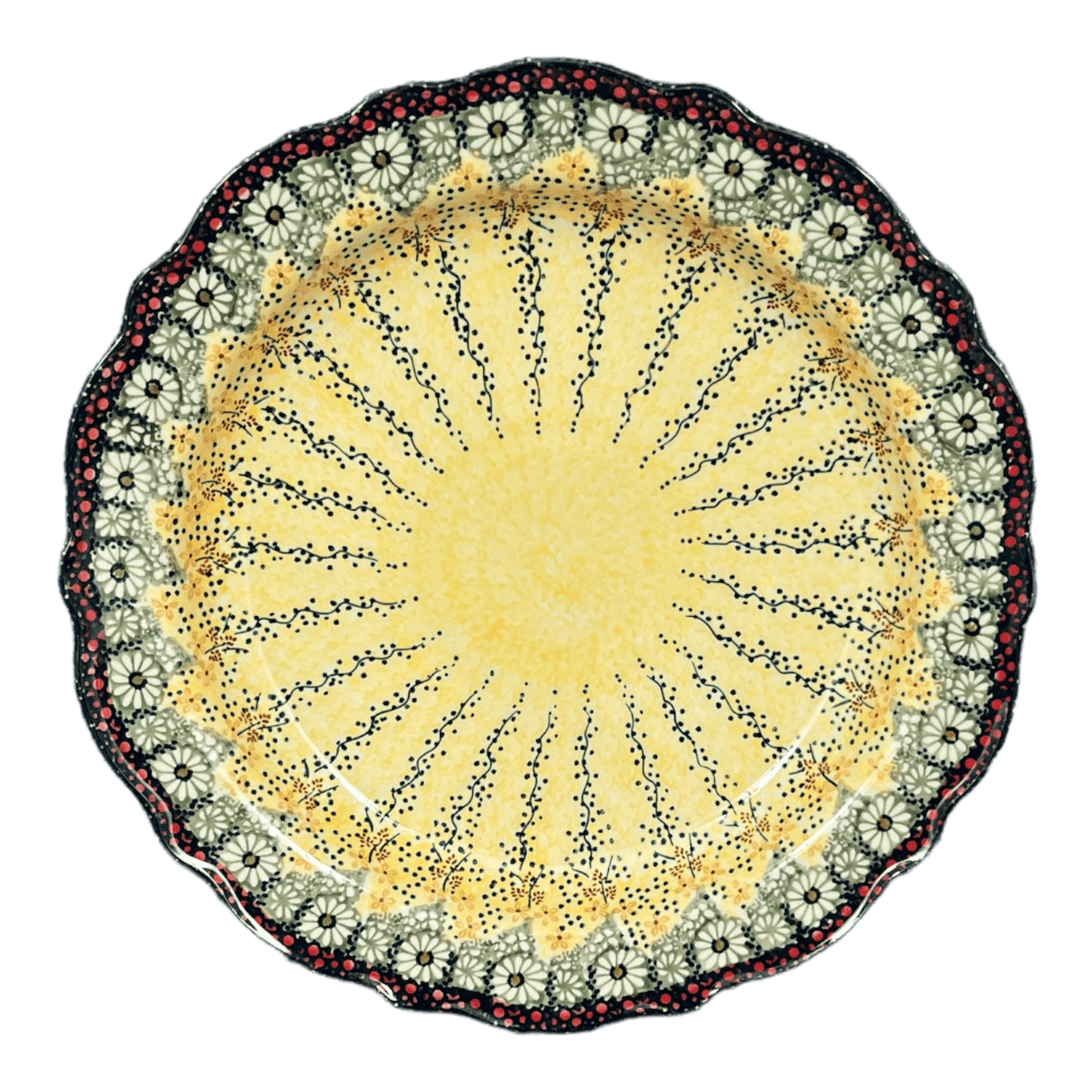 Platter, Round, Ornate, 13.5" in "Sunshine Grotto" by Manufaktura | T142S-WK52