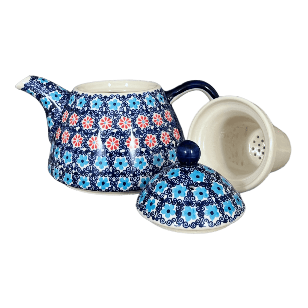 Tea Infuser Teapot in "Daisy Circle" by Manufaktura | C028T-MS01